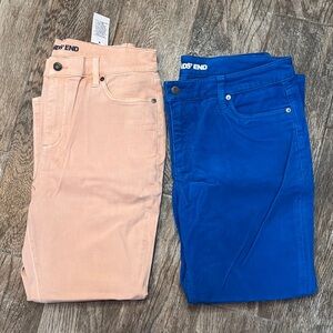 Lands' End Peach Jeans and Blue Corduroy Pants